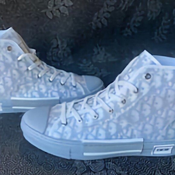 Christian Dior Grey High-Top Men\'s Shoes (Sneakers) Size 43 main image 4